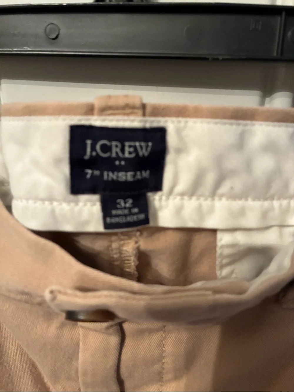 J. Crew Men’s Khaki Flat Front 7” Shorts